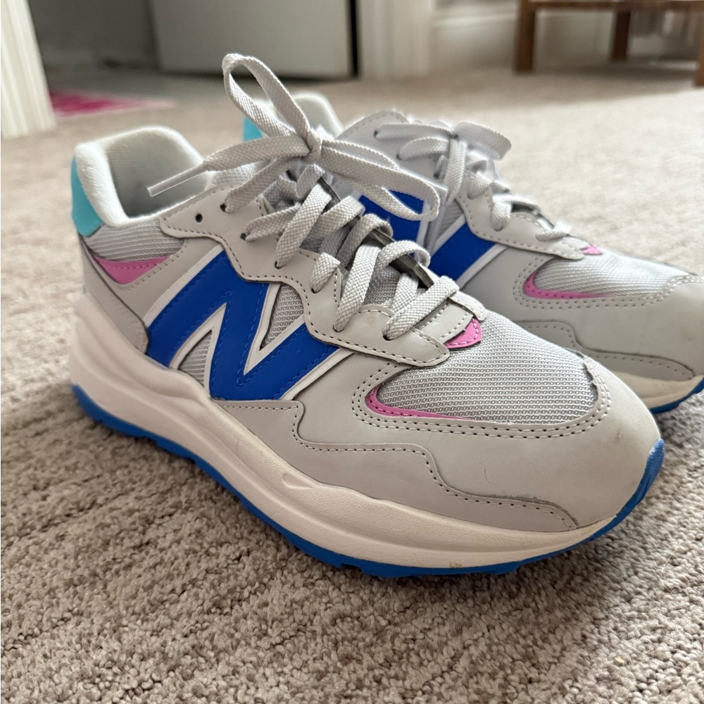New Balance 57/40 White and Blue Shoes